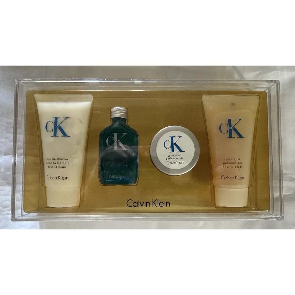 Calvin Klein CK One Vintage Gift Set NOS Sealed Perfume Lotion Wash Gift Set